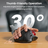 Mam2 Wireless Trackball Mouse, Rechargeable Ergonomic Mouse With Thumb Control For 3 Devices (Bluetooth And Usb), 5-Level Dpi, Silent Click, Compatible Pc Laptop Mac Ipad, Easy Clean
