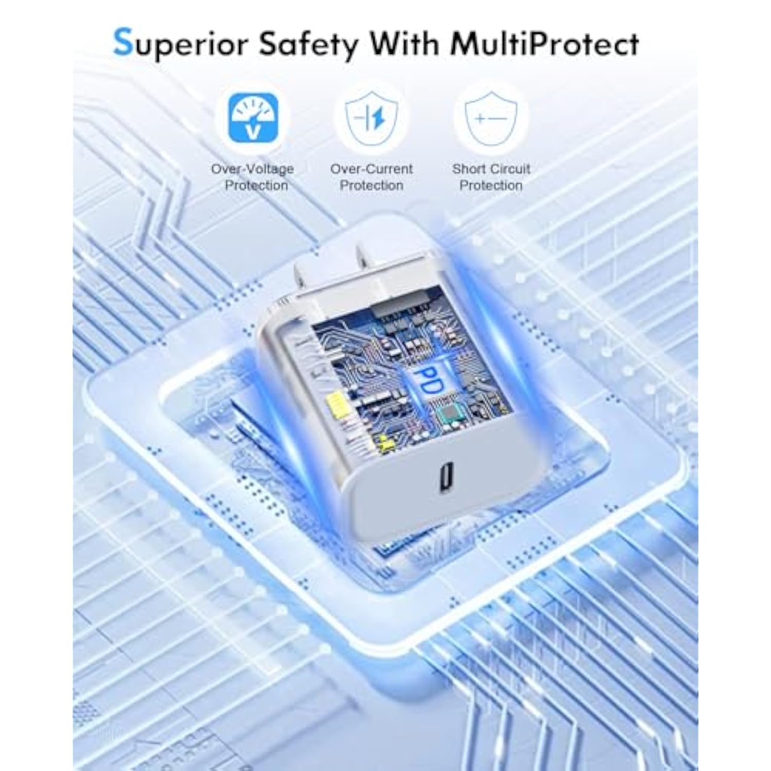 Iphone Charger Fast Charging, 2 Pack 20W Usb C Wall Charger Block With 2 Pack Mfi Certified 6Ft Type C To Lightning Cables For Iphone 14 13 12 11 Pro Max Xr Xs X, Ipad,Airpods Pro