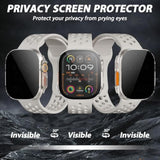 For Apple Watch Ultra/Ultra 2 Privacy Screen Protector Case 49Mm, [Anti-Peeping] Ultra-Thin Protective Bumper Cover For Apple Watch Ultra/Ultra 2 49Mm, 2 Pack, Clear