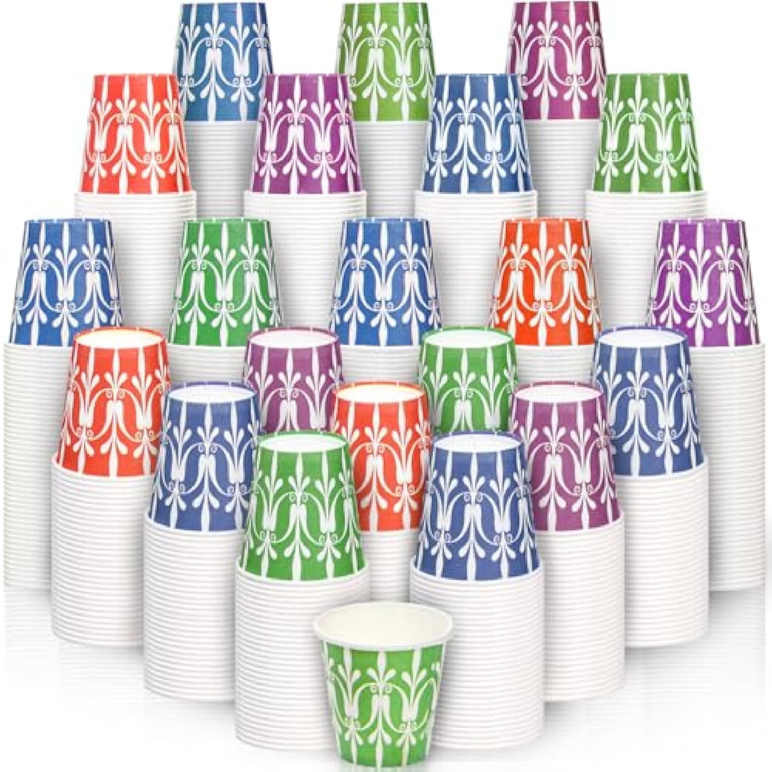 800 Pack 2 Oz Disposable Bathroom Cups, Colorful Small Mouthwash Cup, Multicolor Espresso Cup, Snack Cups For Bathroom, Party, Picnic, Bbq, Travel, Home And Event