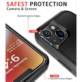 For 14 Case [Shockproof] [Dropproof] [Tempered Glass Screen + Camera Lens Protector] Heavy Duty Protection Phone Case Cover For 14 6.1Inch