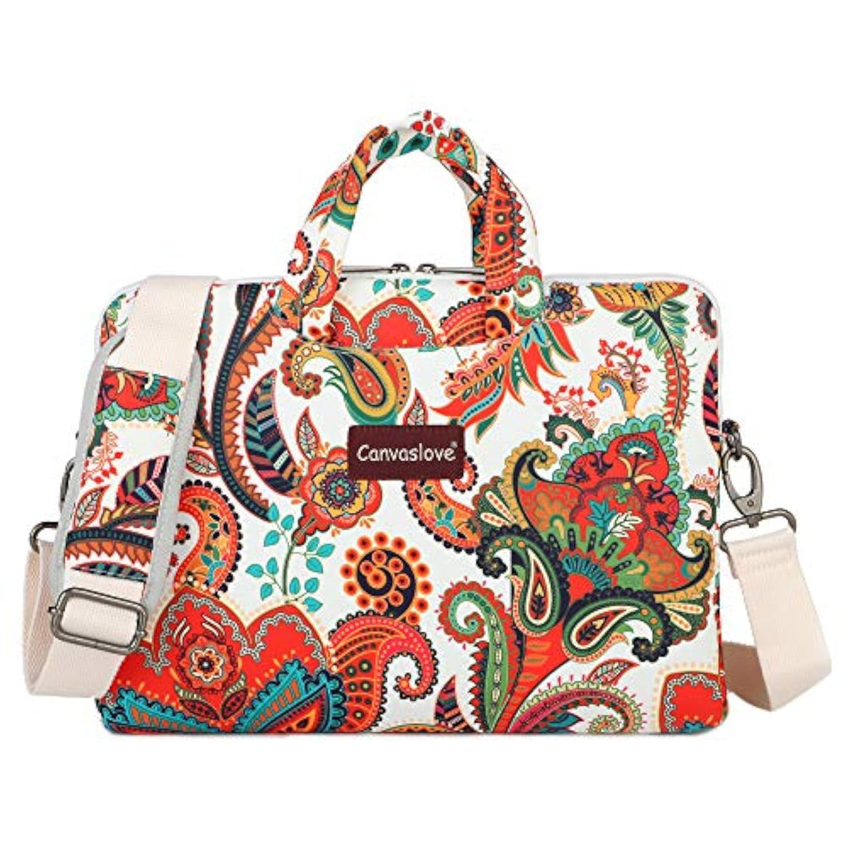 Paisley Pattern Lightweight Waterproof Laptop Shoulder Bag Sleeve Case For Macbook Pro 16 Inch And 15 Inch-15.6 Inch Laptop