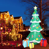 Lighted Inflatable Christmas Tree Outdoor Decorations With 3 Gift Boxes, 7.7Ft Tall Christmas Blow Up Yard Decoration Wi