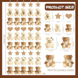 Brown Bear Birthday Party Decorations 8Pcs Teddy Bear Garland Banner Bear Baby Shower Supplies Bearly Wait Gender Reveal Hanging Cutout Garlands For Birthday Wedding Party Decor