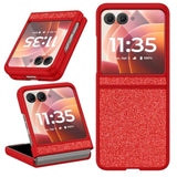 Glitter Motorola Razr 2024 Case, Luxury Protective Phone Case For Motorola Razr 50, Red