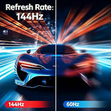 22 Inch 100Hz Monitor, Full Hd (1920 X 1080P) Computer Monitor, 105% Srgb, 3000:1 Contrast, 3-Sided Frameless, Ultra Slim, Vesa, Lowblue Mode, Tilt Adjust, Hdmi *1, Vga*1