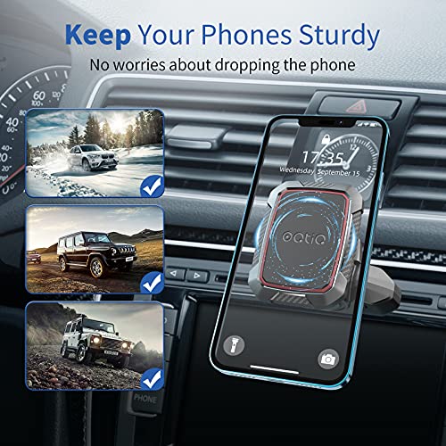Magnetic CD Phone Car Mount for Car CD Player, Built-in 6 Strong Magnets, Compatible with iPhone 17 16 15 14 13 12 Series,Samsung Galaxy, LG, and