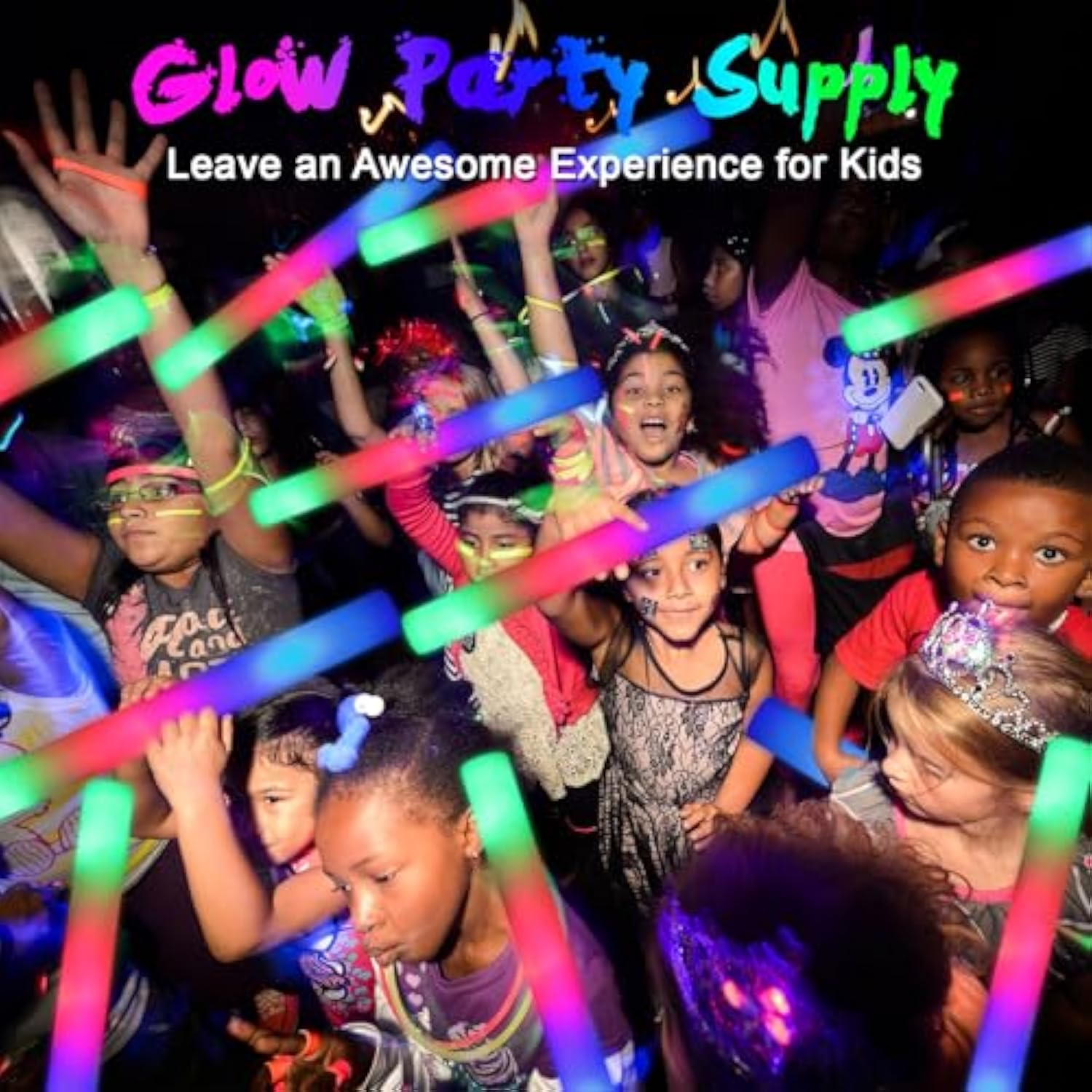 230 Pack LED Foam Glow Sticks: 3 Flash Modes for Parties, Weddings & Events