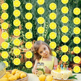 8 Packs Lemon Party Banner Decorations Lemon Paper Garland Summer Paper Hanging Cutouts Summer Fruit Theme Banners For Wedding Birthday Baby Shower Party Supplies Decoration