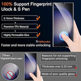 3 Pack Screen Protector For Samsung Galaxy S23 Ultra [Not Glass] With 3 Pack Tempered Glass Camera Lens Protector, Bubble Free, Case Friendly, Antiscratch