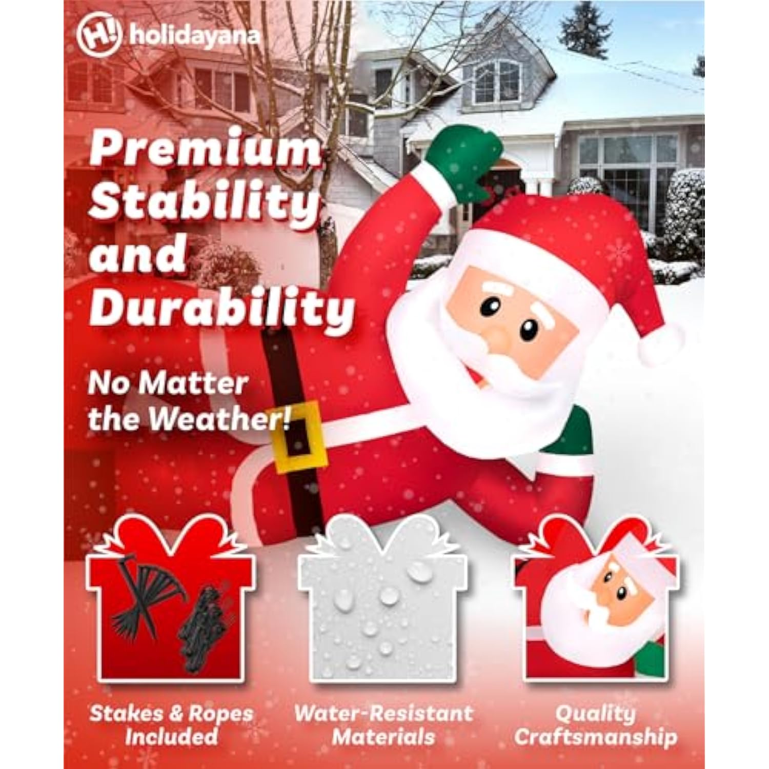 Christmas Inflatables Large 10 Ft Lounging Santa - Inflatable Outdoor Christmas Decorations Blow Up X-Mas Decorations Fo