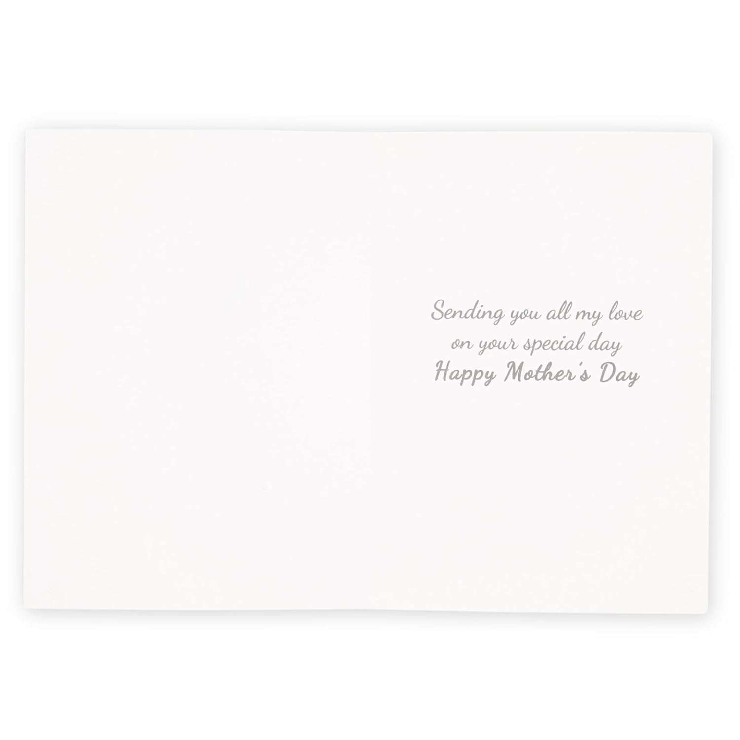 Mothers Day Card, Elegant Floral Heart Design, Thoughtful Greeting For Mom, Includes Envelope