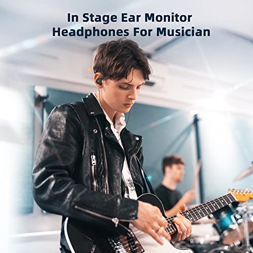 KBEAR KS1 in Ear Monitor Bass Earbuds Wired Earbuds,Clear Sound Stereo Headphones, Vocals Forwards High Resolution Noise Canceling Earphones, Dual