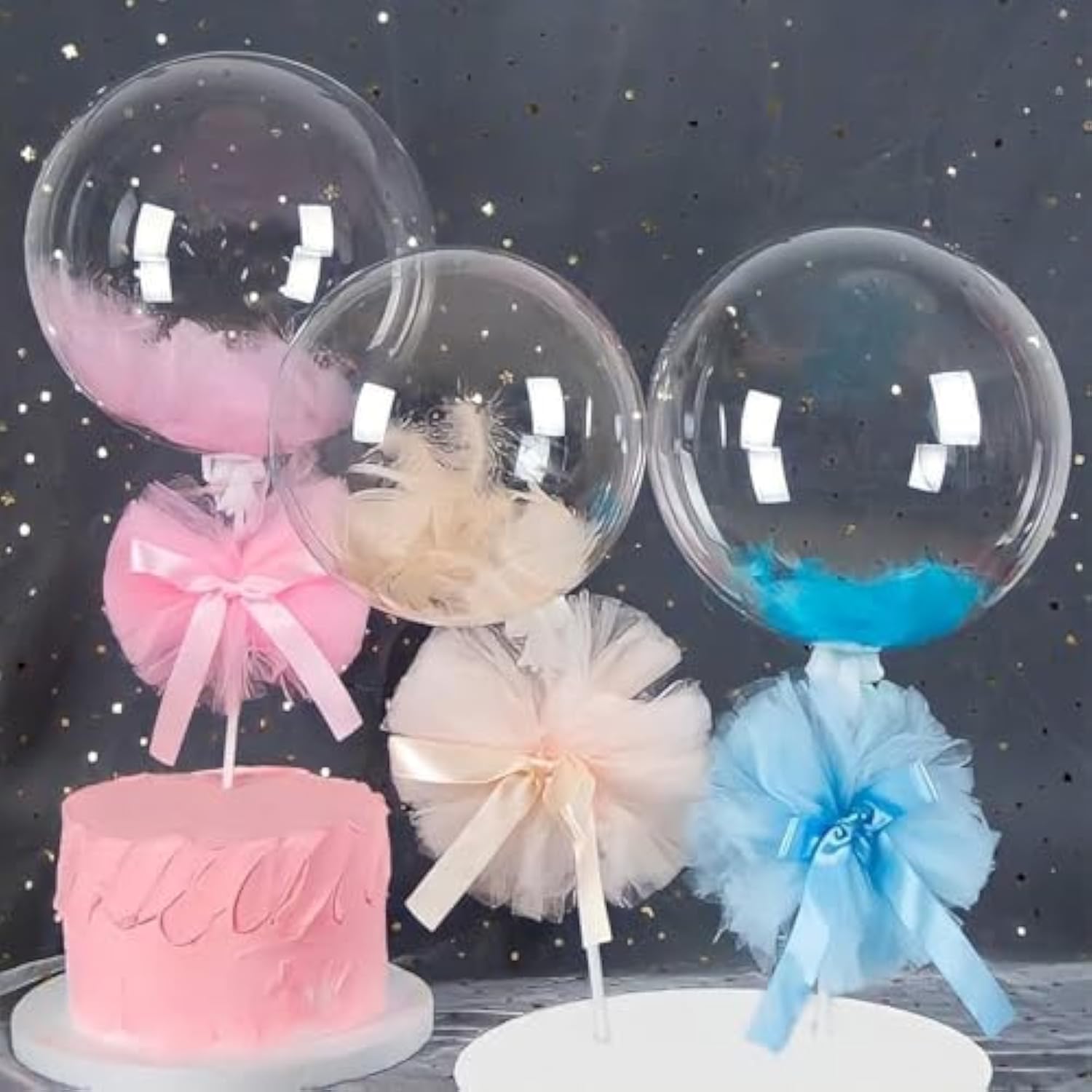 Bobo Balloons Kit, 60Pcs Clear Balloons For Stuffing, Different Sizes For Birthdays, Weddings, Baby Showers, Durable Tpu - Party Decorations, Bulk Balloons, Bobo Balloons Set(8/11/18/20/24")