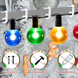 Holiday Light Clips,150 Pcs Christmas Light Clips Outdoor Lights Hooks For Christmas Party Light Strings Outdoor Hang Gutter Hooks Halloween Decoration(A)
