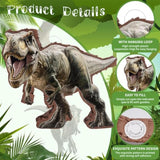 Dinosaur Pinata - Small Jungle Dinosaur Pinata With Blindfold And Bat For Kids Boys Jungle Dinosaur World Dino Theme Birthday Party Game Decorations(Small Size 14.5”X12.5”X3”)