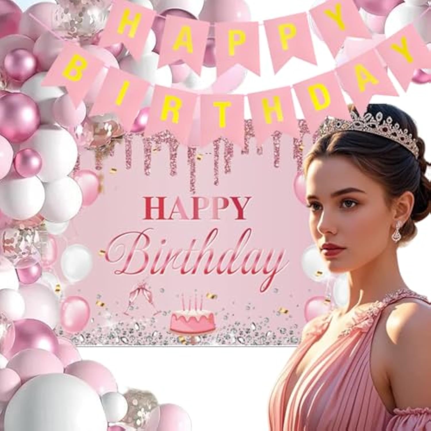 Dinosaur Birthday Party Decorations For Boys - Dinosaur Themed Party Supplies For Kids With Tablecloth, Banner, Backdrop, Cake Topper, Balloons & Stickers