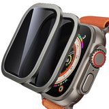 For Apple Watch Ultra 3 / Ultra 2 Screen Protector 49Mm, [26 Degree Privacy] Titanium Alloy Frame + 9H Tempered Glass, [Touch Sensitive] Lightweight Protective Glass Film For Iwatch Ultra 2 Pack