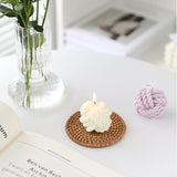 Decorative Candles Knot Candle Twisted Candles Aesthetic Candles - Cube Soy Wax Candles, Soy Wax Scented Candle For Valentine'S Day Birthday Wedding 2 Pack