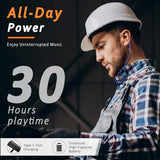 Bluetooth Earplug Headphones, 29Db Noise Reduction Earbuds For Work, Neckband Wireless Earplugs Earphones With 30 Hour Battery, Ipx5 Sweatproof, Osha Compliant For Industrial Safety