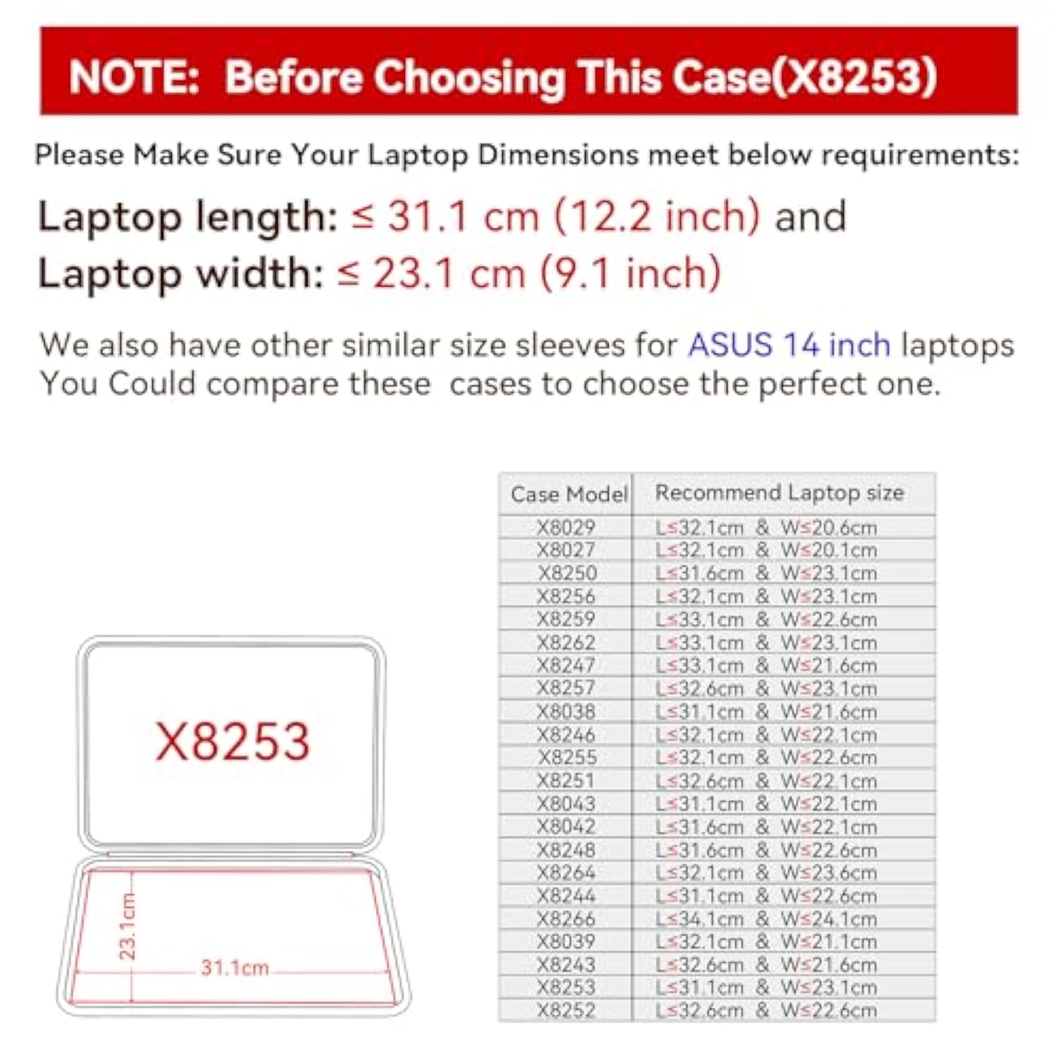 Smatree Hard EVA Protective Sleeve Case Compatible for 14 inch ASUS ROG Zephyrus G14 2025/2024/2023/2022, for ASUS ROG Zephyrus G14 Laptop Notebook Bag (X8253)