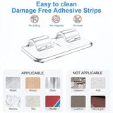 Hooks For Outdoor String Lights Clips: 26Pcs Heavy Duty Light Hook With Waterproof Adhesive Strips - Outside Clear Cord Holders For Hanging Christmas Lighting - Outdoors Sticky Clip