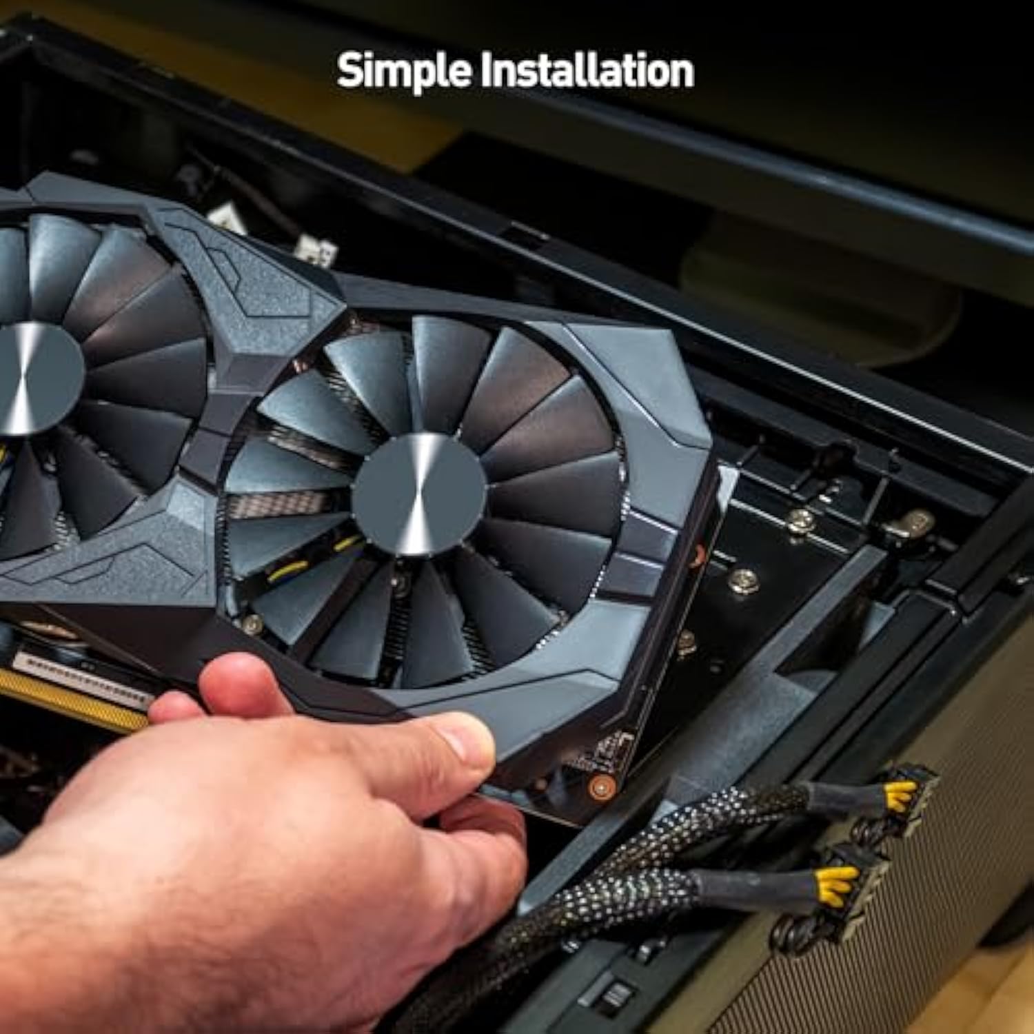 Cable Matters 2-Pack PCIe 8 Pin to Dual 8 Pin (6+2) Female to Male PCIe Power Adapter for GPUs - 9 Inches (8 Pin PCIe Cable GPU, Dual 8 Pin PCIe Cable)