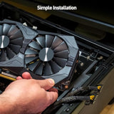 Cable Matters 2-Pack PCIe 8 Pin to Dual 8 Pin (6+2) Female to Male PCIe Power Adapter for GPUs - 9 Inches (8 Pin PCIe Cable GPU, Dual 8 Pin PCIe Cable)