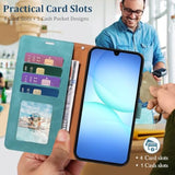 Samsung Galaxy A17 Wallet Case with RFID Blocking, Green