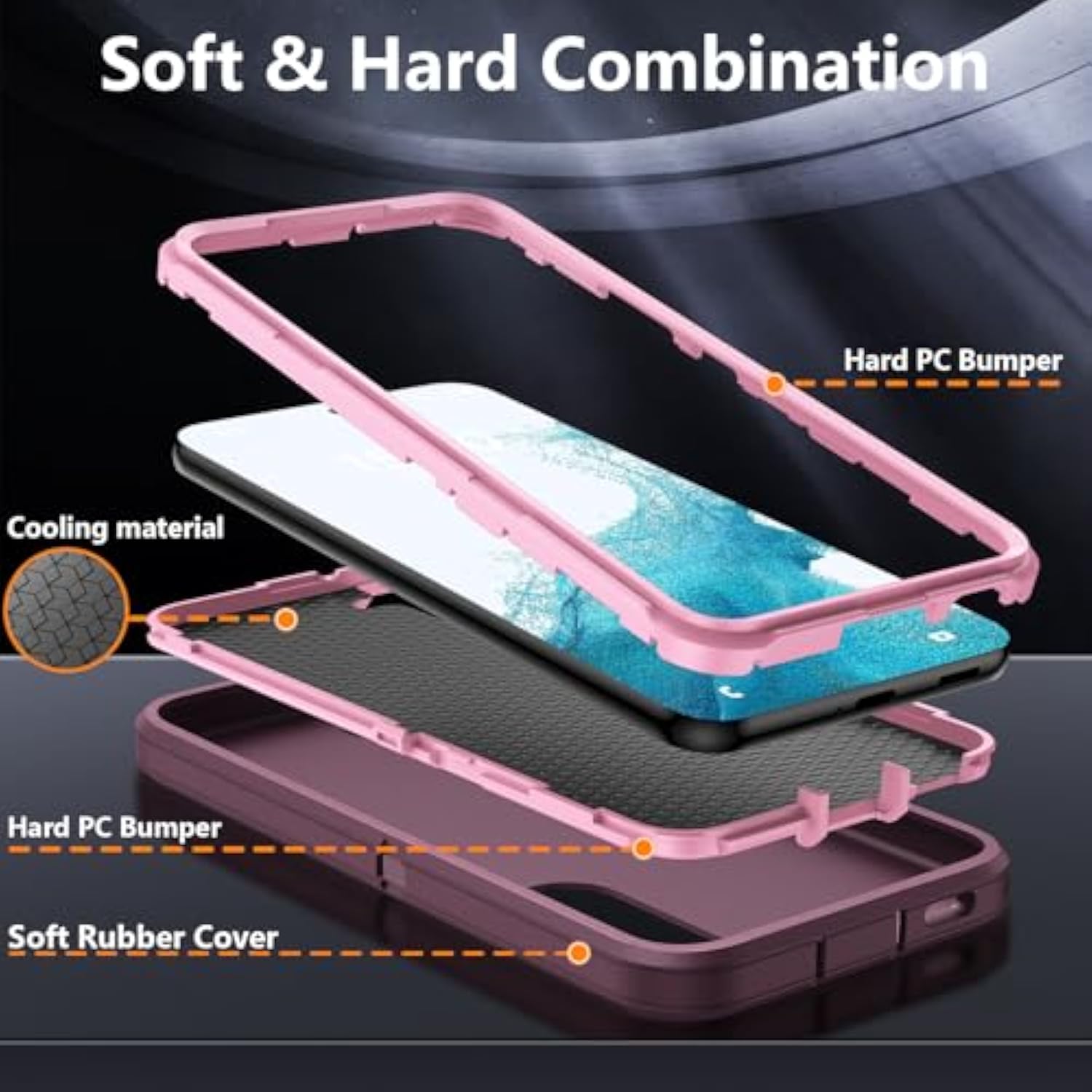 Samsung S22 Phone Case With Built In Kickstand