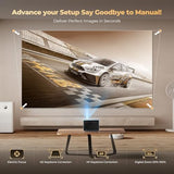 Smart Mini Projector With Wifi And Bluetooth, Electric Focus & Keystone, 700