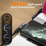 Usb C 90 Degree Adapter,Usb C Right Angle Adapter With 40 Gbps Pd 240W 8K@60Hz