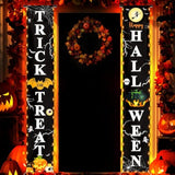 Halloween Door Banner: Trick or Treat Porch Decor, 71x12 Inch