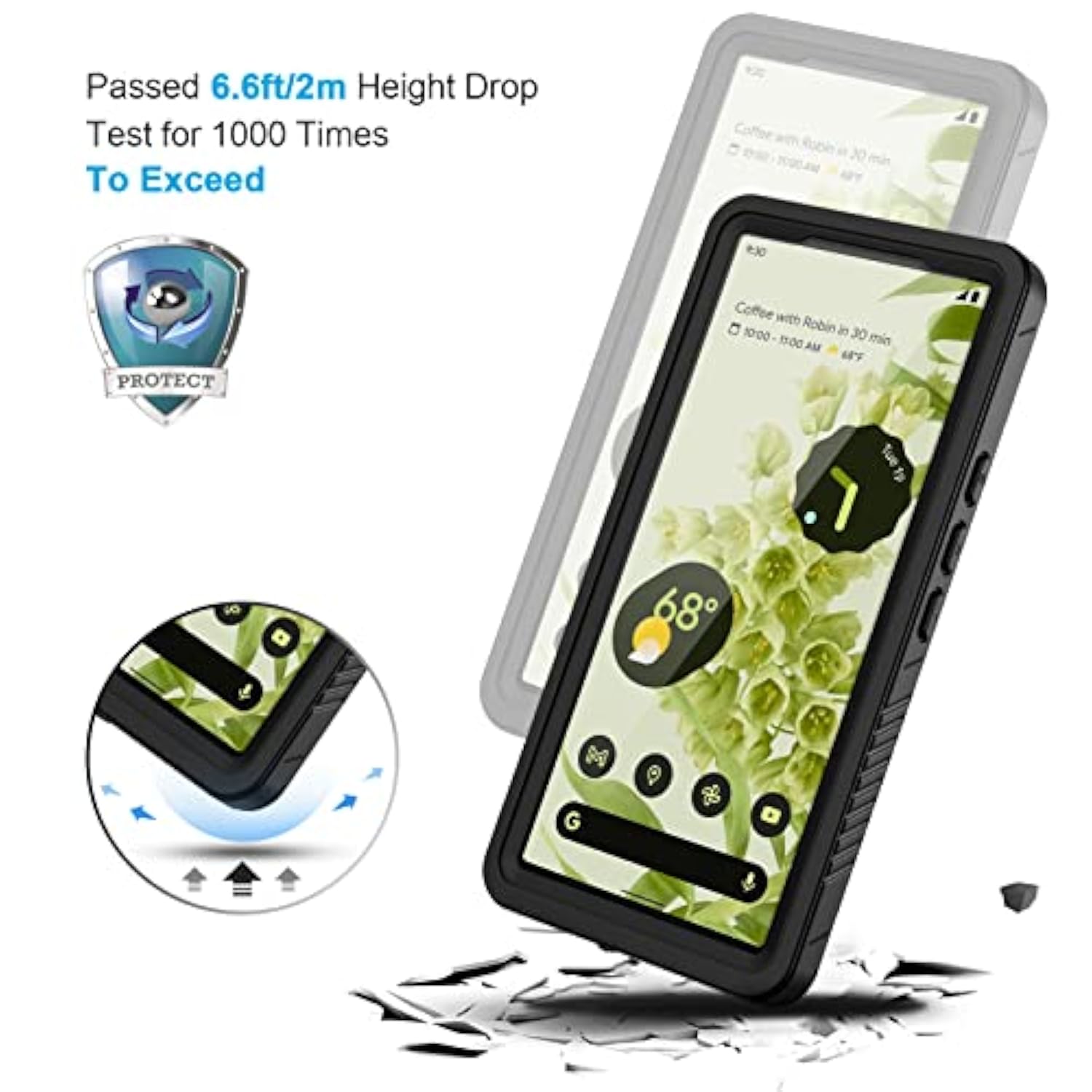 IP68 Waterproof Dustproof Shockproof Case for Google Pixel 6