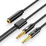 2 In 1 3.5Mm Headphone Splitter Adapter (Microphone + Audio) Female To Male&Male To Female Stereo Jack Y Cable Compatible For Ps4,Ps5,Nintendo Switch,Phone,Laptop(3 In 1 Pack)