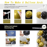 60Th Birthday Decorations Men Women - Black Gold Happy 60 Birthday Bac