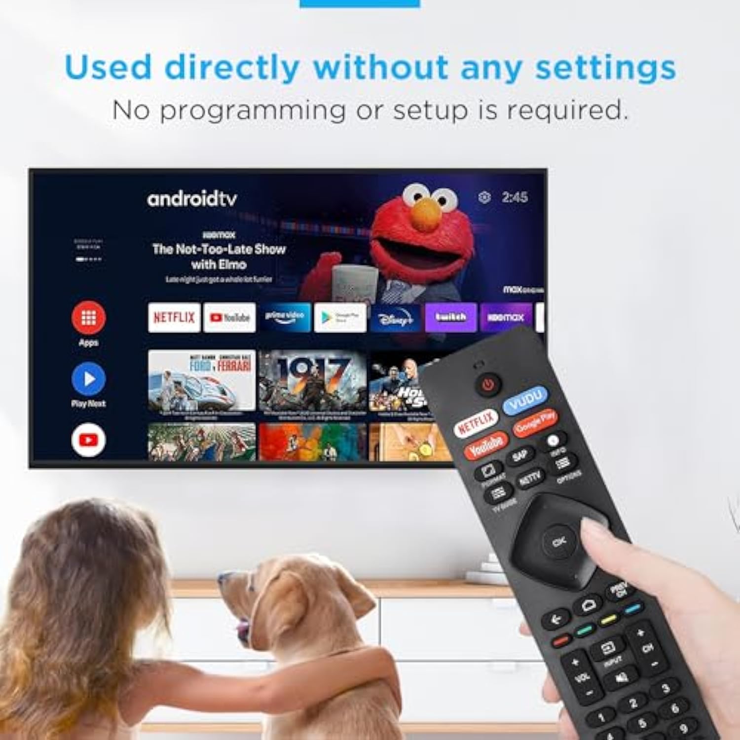 Nh800Up Rf402A-V14 Remote Control Replacement For All Philips Android Led Lcd 4K Smart Tv 43Pfl5766/F7 50Pfl5704/F7 55Pfl5604/F7 55Pfl5704/F7 65Pfl5504/F7 65Pfl5704/F7 75Pfl5704/F7 65Pfl5604/P7