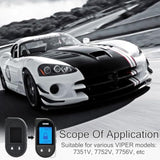 Remote Case For Viper, Soft Silicone Car Key Case Shell, Protective Fob Cover With Button, Non-Toxic Keyless Entry Remote Control Replacement For Viper #4706 5706 7351V 7752V 7756V