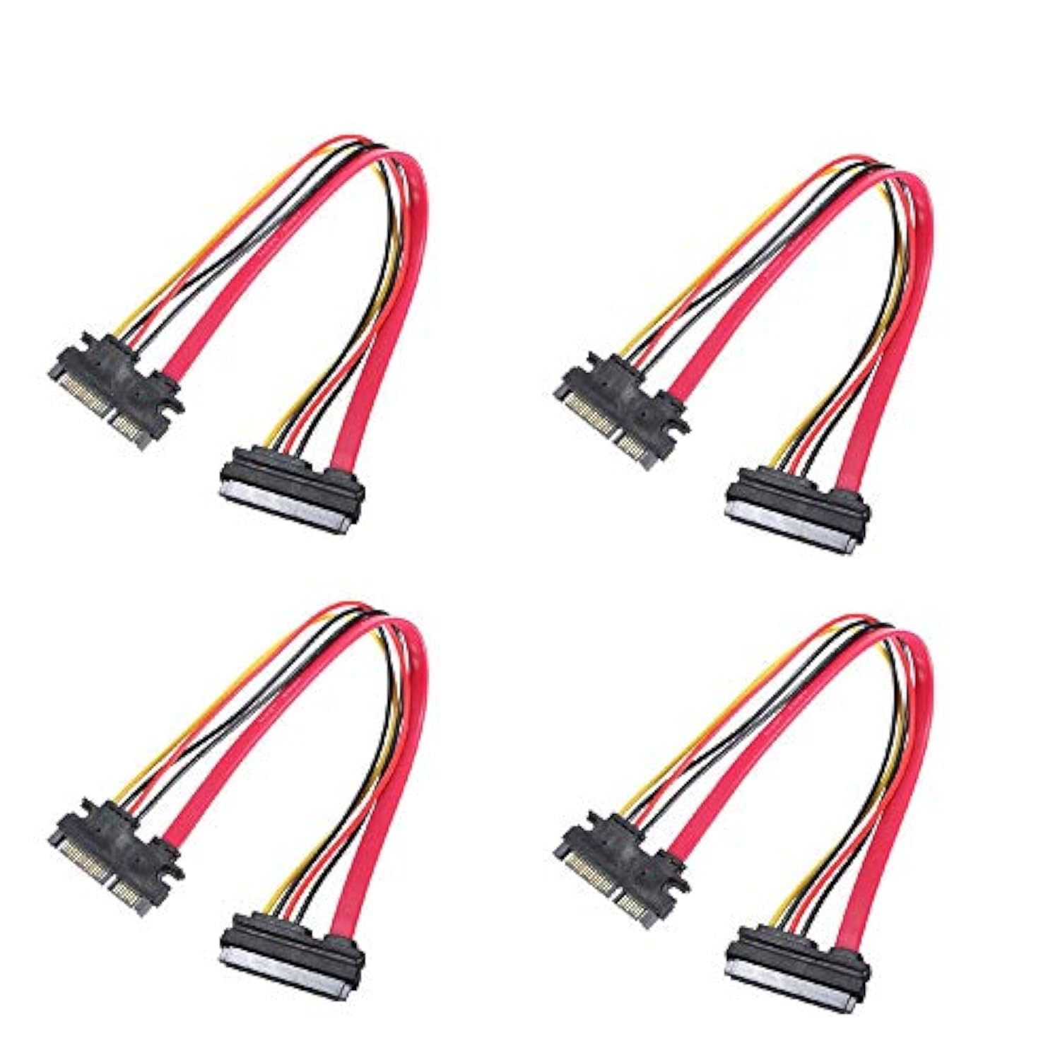 30Cm M/F 22P 7+15Pin Male To Female Sata Serial Ata Data Power Combo Extension