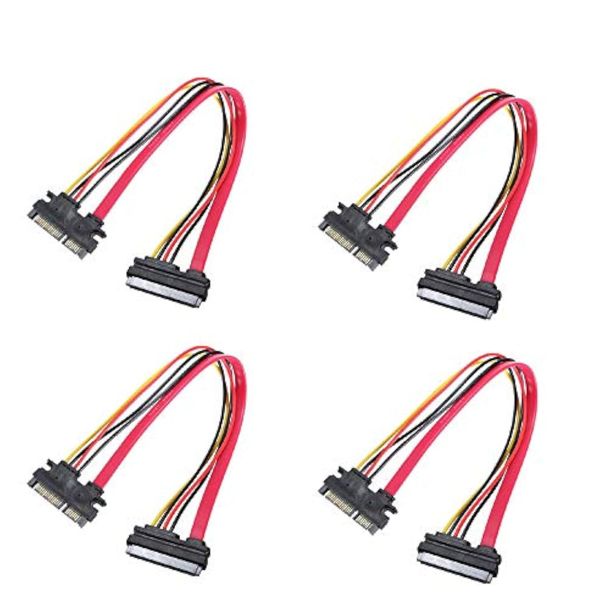 30Cm M/F 22P 7+15Pin Male To Female Sata Serial Ata Data Power Combo Extension