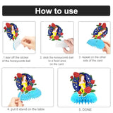 8Pcs Girl Princess Birthday Party Supplies, Princess Girl Honeycomb Centerpieces Seven Girls Theme 3D Table Decorations