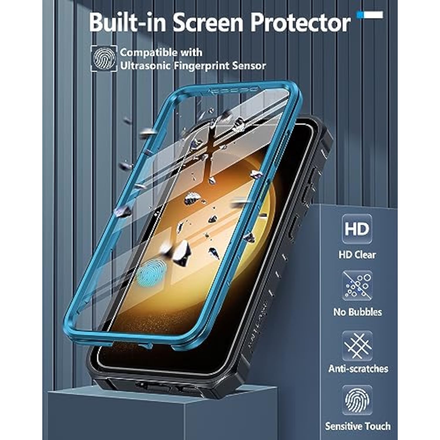 For Samsung Galaxy S23 Case: Heavy Duty Rugged Shockproof Protective Cover With Belt-Clip Holster & Kickstand | Military Grade Protection Rugged Phone Case Without Built-In Screen Protector