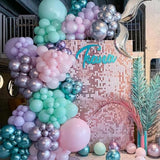 Mermaid Balloon Garland Kit164Pcs Mermaid Tail Balloons Arch Party Decorations With Metallic Purple Pink And Blue Balloons For Girls Little Mermaid Ariel Birthday Under The Sea Party Decor Baby