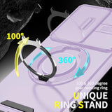 Purple Samsung Galaxy S22 Ultra 5G Shockproof Phone Case with Artistic Design