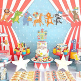 Party Animal Banner Animal Birthday Party Decorations Happy Birthday Garland Banner For Kids Girls Boys Zoo Carnival Decorations Supplies