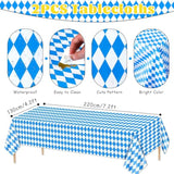 11Pcs Oktoberfest Decorations Kit Oktoberfest Decorations Party Supplies Paper Lanterns Tablecloths Bavarian Pennant Flag Banner For German Beers Home Yard Festival Party Accessories