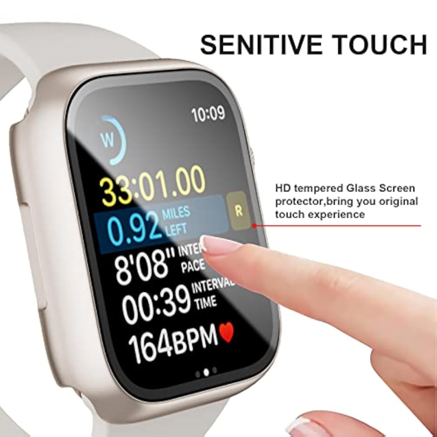 6 Pack Case For Watch 40Mm Se/Series 6/5/4 With Built-In Tempered Glass Screen Protector, Overall Full Protective Bumper Pc Cover