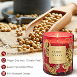 Holiday Scented Candle Gift For Women And Men - Cinnamon Scent, 10 Oz Soy Wax, Birthday,Holiday,Christmas,New Year Gift