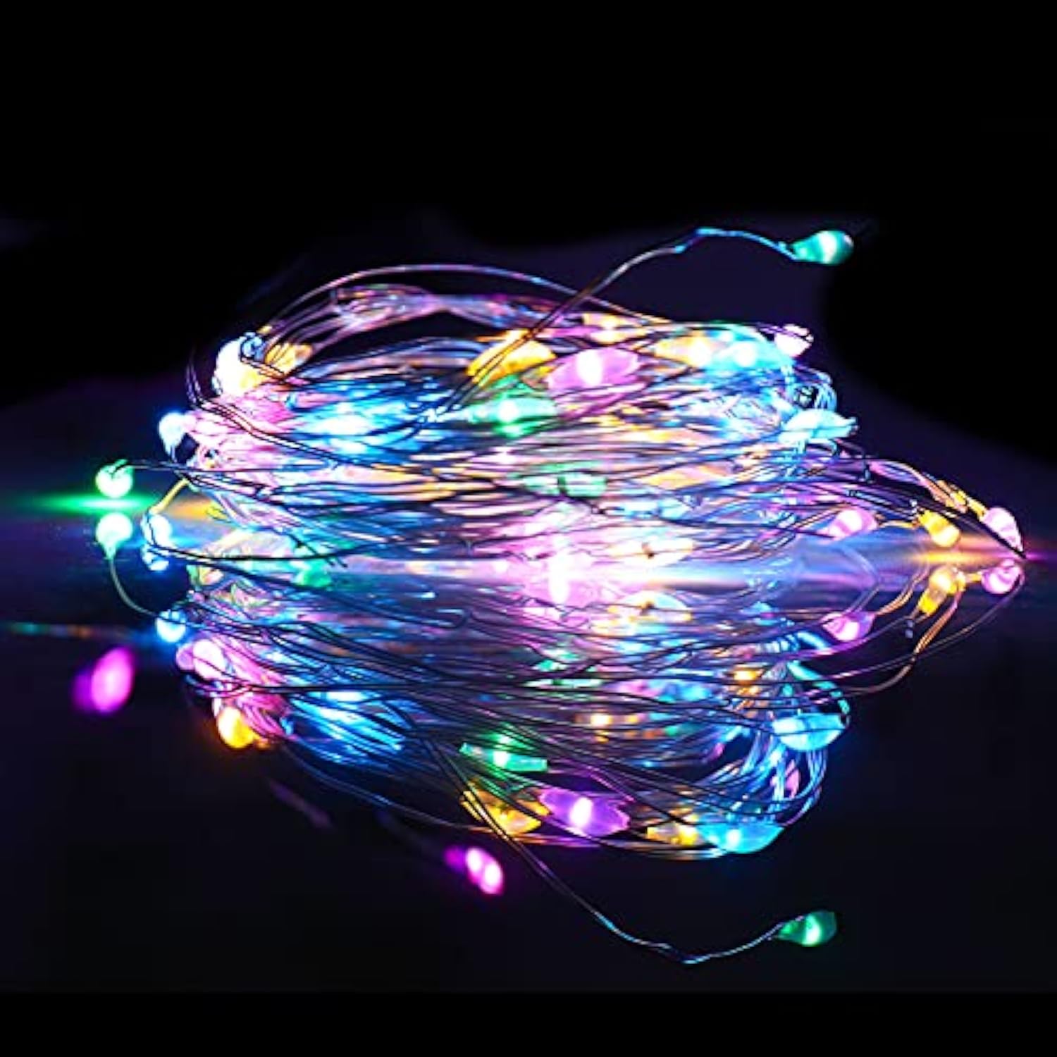 4 Pack Fairy Lights Battery Operated, String Lights 10Ft 30 Leds, Flashing And Constant Light Mode, Silver Wire Mini Lig