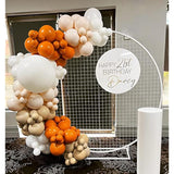 80pcs Burnt Orange Balloons Arch Kit 12 & 5 Inch Balloons for Halloween Thanksgiving Baby Shower